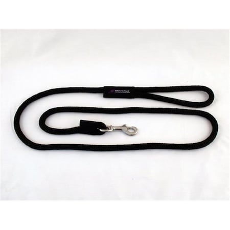 Soft Lines Soft Lines P10610BLACK Dog Snap Leash 0.37 In. Diameter By 10 Ft. - Black P10610BLACK
